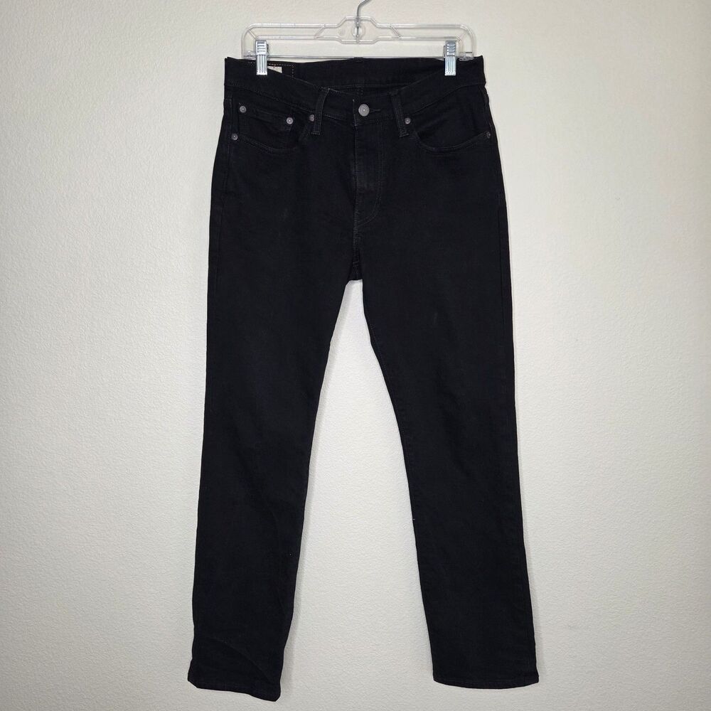 Levis Premium Regular Fit Straight Leg Men's Black Stretch Jeans Sz 32x32